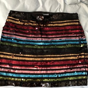 Sequin Mini Skirt